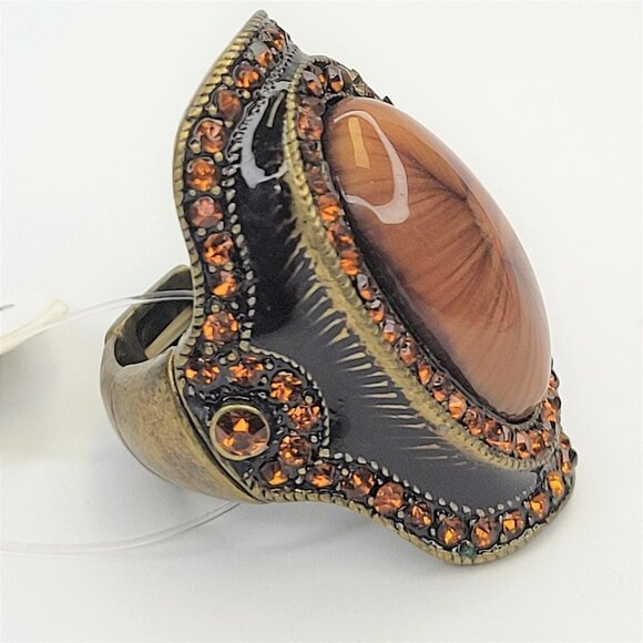 VINTAGE Fashion Oval Ring - Picture 3 of 14